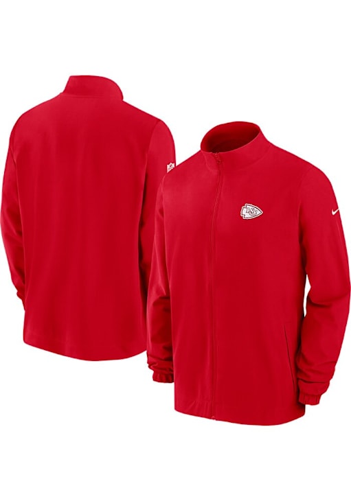 Nike Kansas City Chiefs Mens Red Woven Long Sleeve Full Zip Jacket