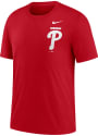Philadelphia Phillies Nike Color Bar Fashion T Shirt - Red