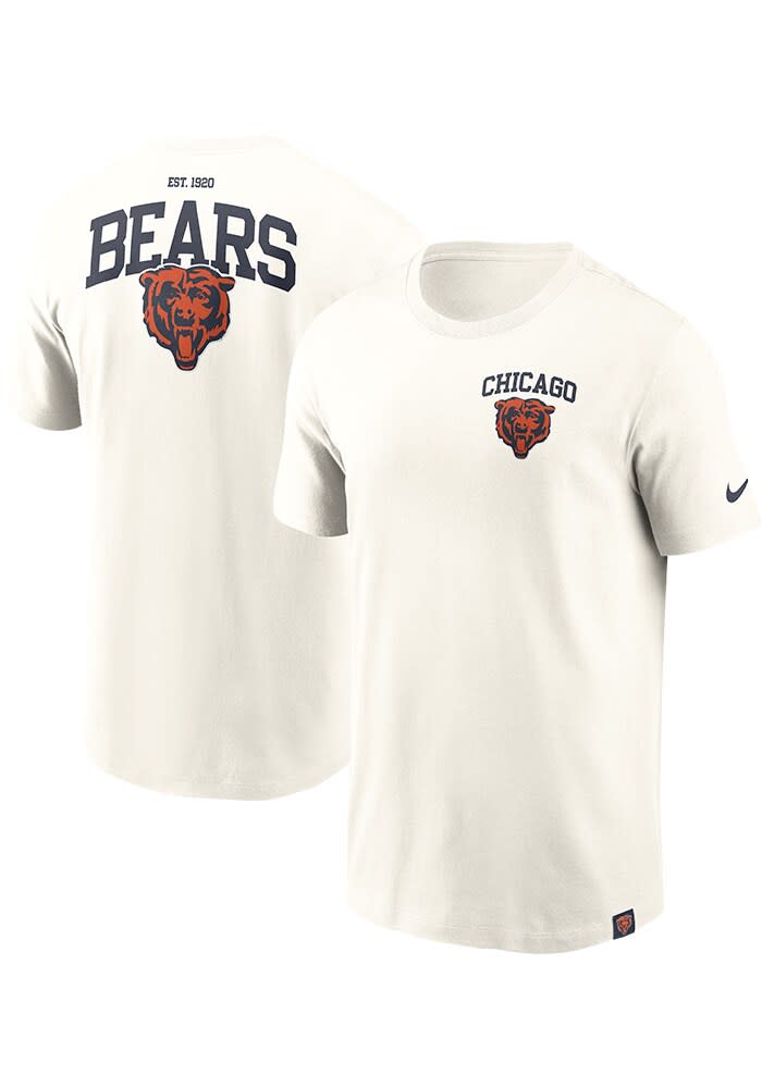 Nike Chicago Bears CREAM Blitz Essential Cotton Short Sleeve T Shirt