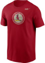 St Louis Cardinals Nike Cooperstown Fashion T Shirt - Red