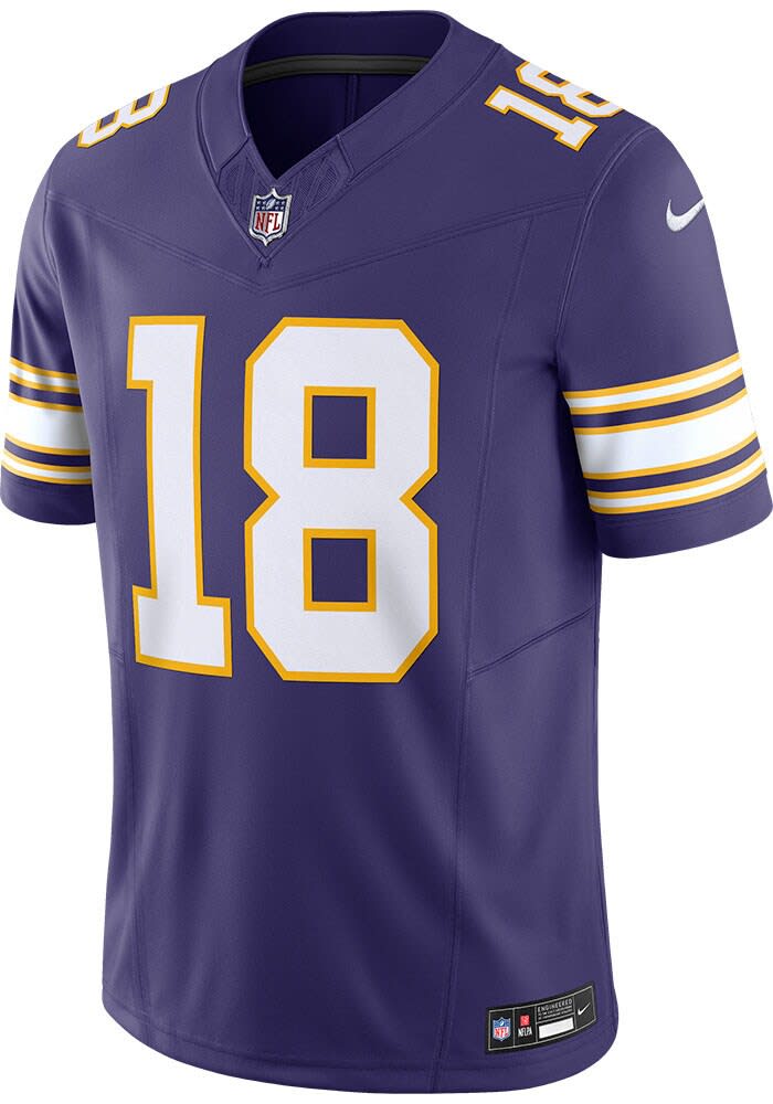 「NJR」 Justin Jefferson Minnesota Vikings Alt - PURPLE