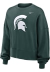 Main image for Womens Michigan State Spartans Green Nike Essential Crew Sweatshirt