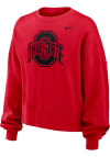 Main image for Nike Ohio State Buckeyes Womens Red Essential Crew Sweatshirt