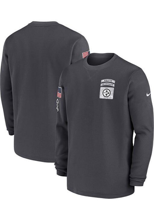Nike Pittsburgh Steelers Mens Salute to Service Crew Sweatshirt GREY