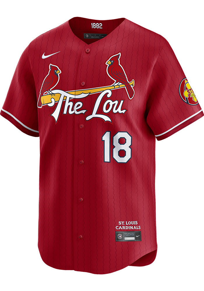 Jordan Walker St Louis Cardinals Mens Red City Connect 2024