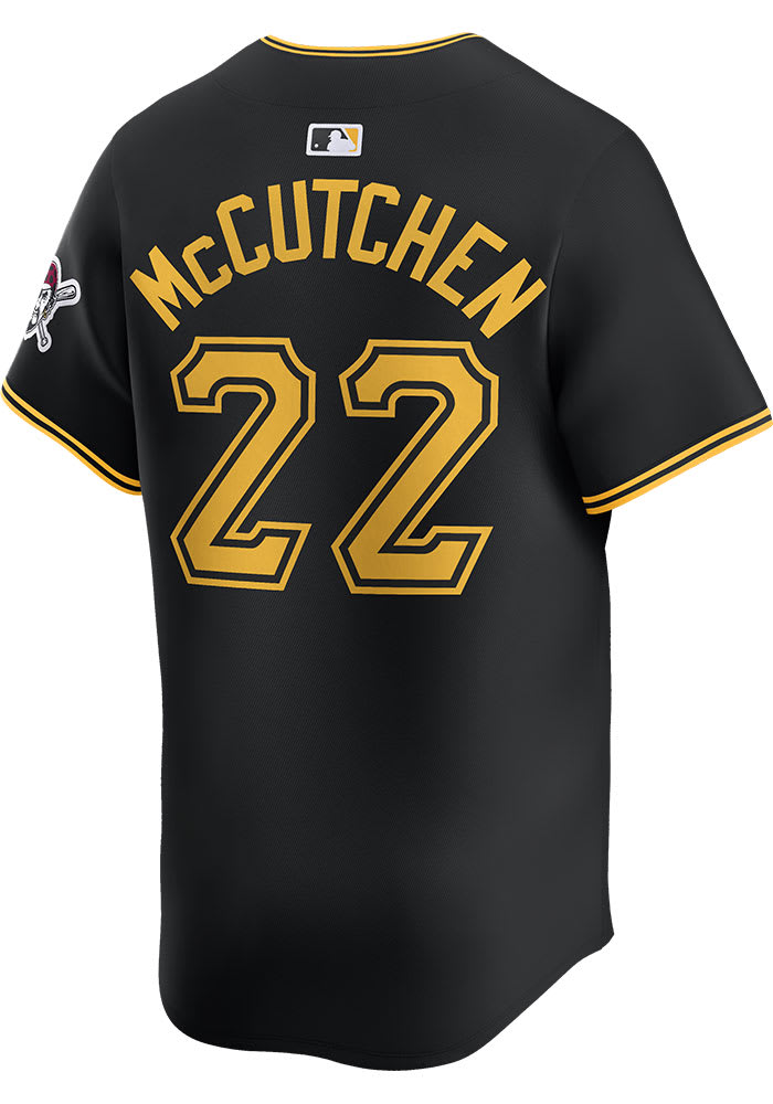 Andrew McCutchen Pittsburgh Pirates Mens BLACK Alt 2024