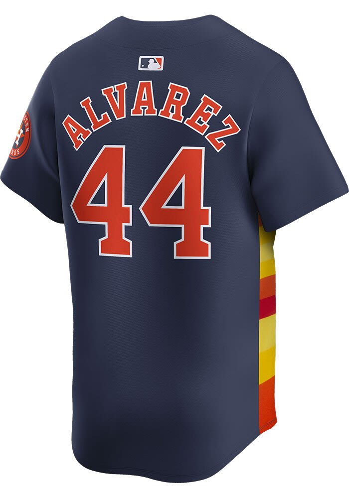 Yordan Alvarez Houston Astros Mens NAVY Alt 2024 Limited Baseball