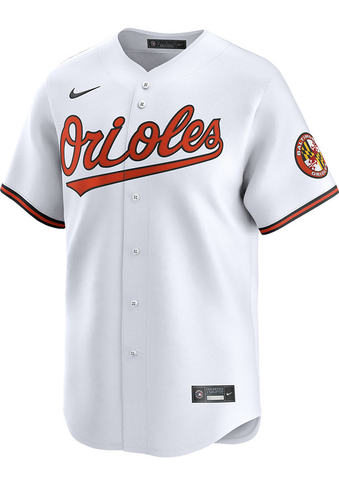 Nike Baltimore Orioles Mens WHITE Home 2024 Limited Baseball