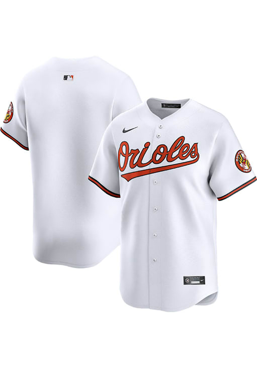 Nike Baltimore Orioles Mens WHITE Home 2024 Limited Baseball