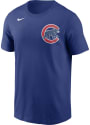 Chicago Cubs Nike Wordmark T Shirt - Blue