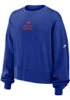 Main image for Nike Buffalo Bills Womens Blue Rewind Oversized Crew Sweatshirt