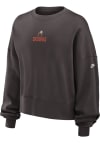 Main image for Nike Cleveland Browns Womens Brown Rewind Oversized Crew Sweatshirt