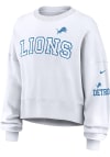 Main image for Nike Detroit Lions Womens White Oversized Primetime Crew Sweatshirt