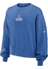 Main image for Nike Detroit Lions Womens Blue Rewind Oversized Crew Sweatshirt