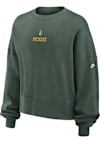 Main image for Nike Green Bay Packers Womens Green Rewind Oversized Crew Sweatshirt