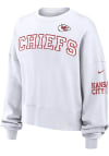 Main image for Nike Kansas City Chiefs Womens White Oversized Primetime Crew Sweatshirt