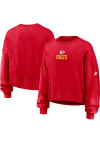 Main image for Nike Kansas City Chiefs Womens Red Rewind Oversized Crew Sweatshirt