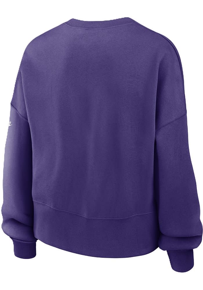 その他 vikings Minnesota Vikings Nike Crew Sweatshirt Womens PURPLE Rewind