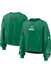 Main image for Nike Philadelphia Eagles Womens Kelly Green Rewind Oversized Crew Sweatshirt