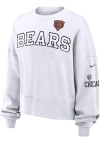 Main image for Nike Chicago Bears Womens White Oversized Primetime Crew Sweatshirt