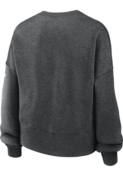 Nike Denver Broncos Womens Blue Rewind Oversized Crew Sweatshirt