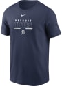 Detroit Tigers Nike Color Bar T Shirt - Navy Blue