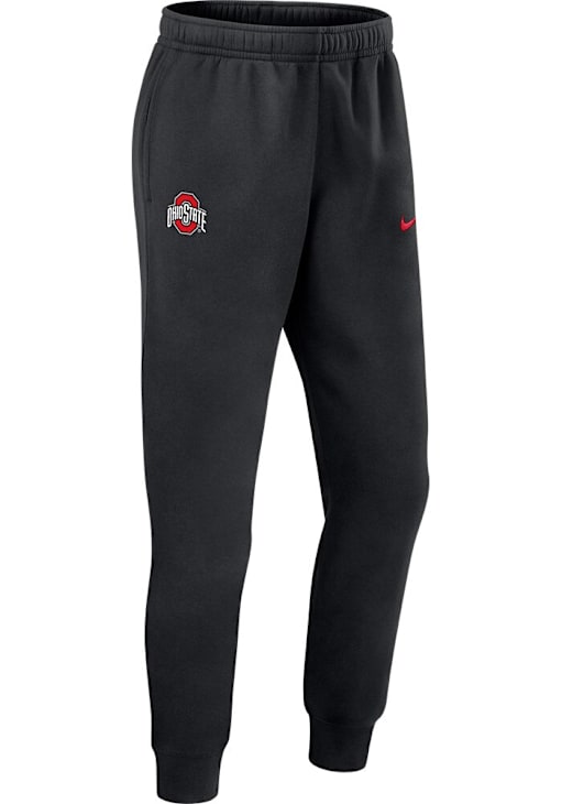 Nike Ohio State Buckeyes Mens Black Team Issue Club Fleece Sweatpants
