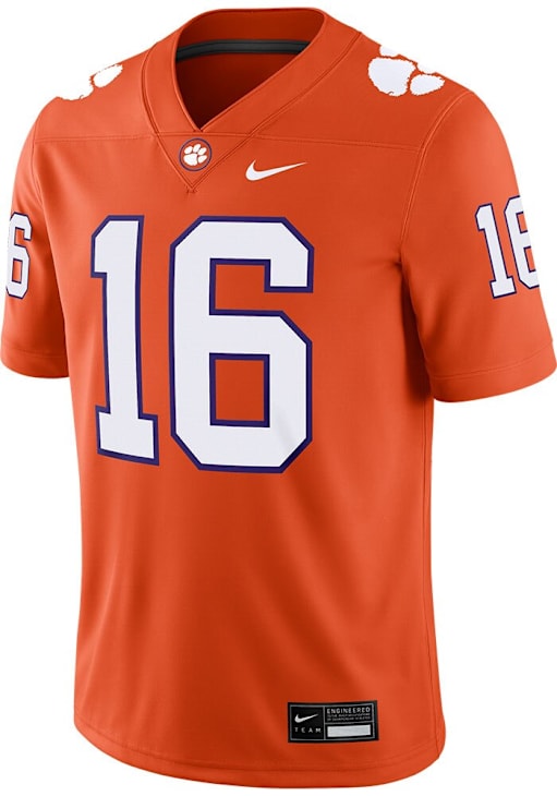 Trevor Lawrence Clemson Tigers ORANGE Home Game Jersey 173207132