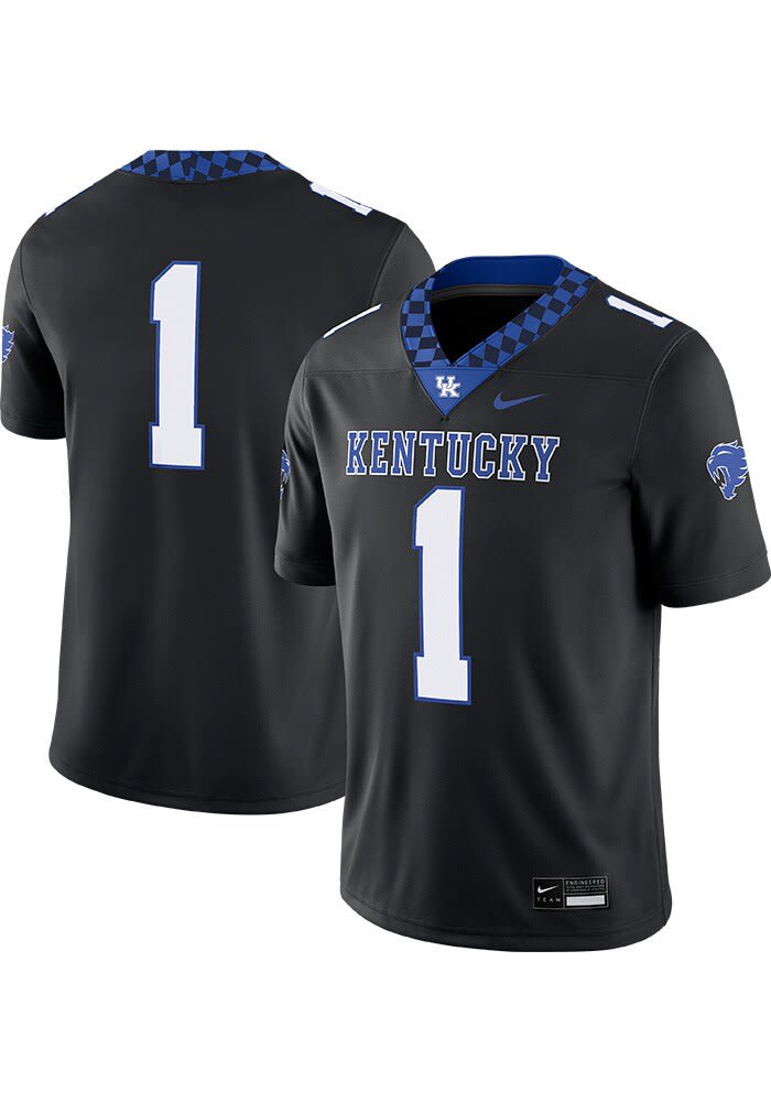 (希少・レア) NIKE University of Kentucky Nike Kentucky Wildcats BLACK Alternate Game Jersey - 173207208