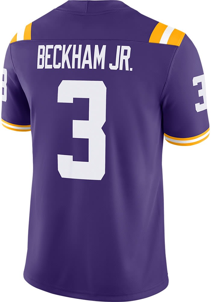 Odell Beckham Jr Nike LSU Tigers Purple Home Game Football Jersey