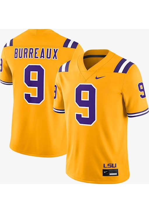 Joe Burrow LSU Tigers Alternate Game Jersey GOLD