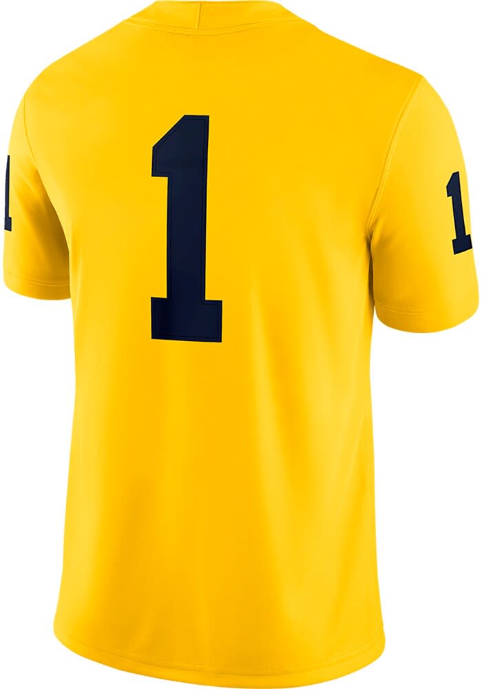 Nike Mens MAIZE Michigan Wolverines Jordan Game Jersey