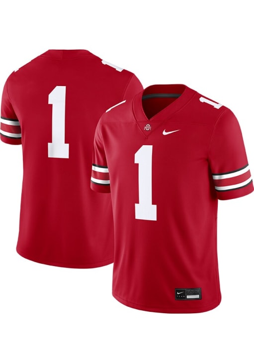 Nike Ohio State Buckeyes Red Home Game Football Jersey