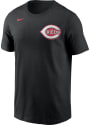 Cincinnati Reds Nike Wordmark T Shirt - Black