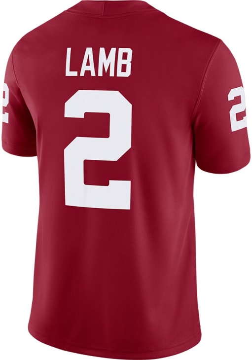 CeeDee Lamb  Nike Oklahoma Sooners Crimson Jordan Home Game Football Jersey