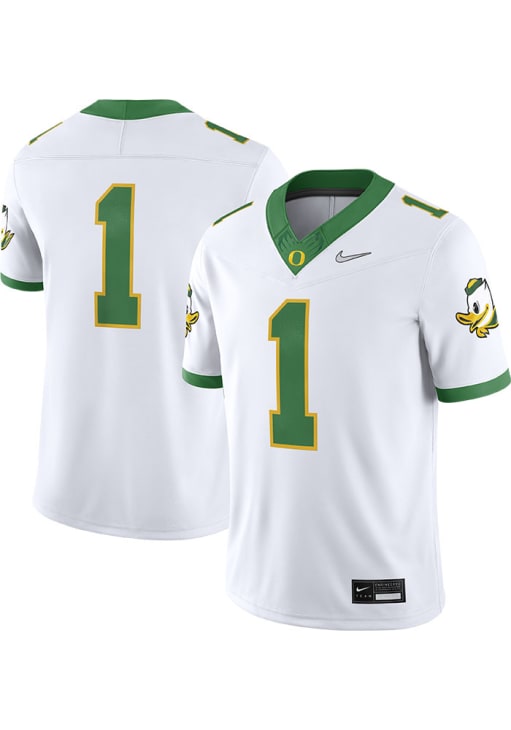 Nike Oregon Ducks White Alternate Game Football Jersey