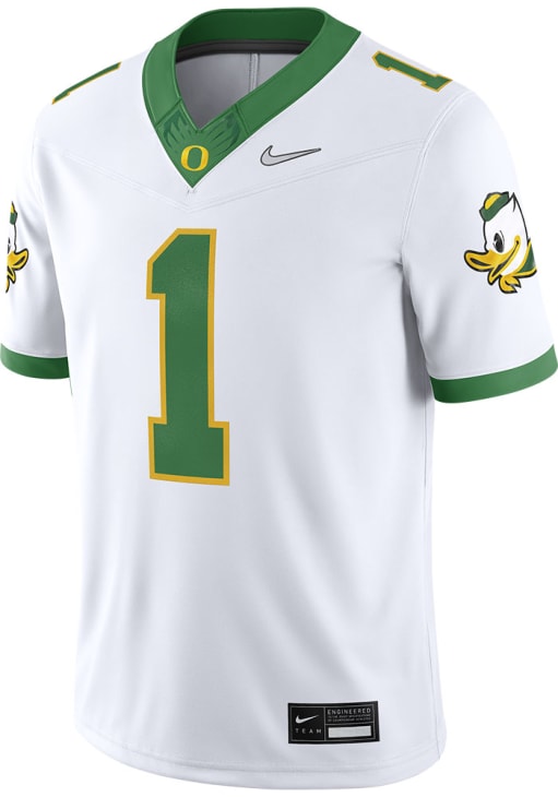 Nike Oregon Ducks White Alternate Game Football Jersey