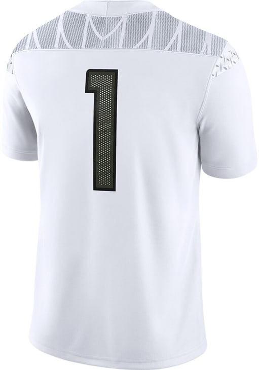 Nike Oregon Ducks White Road Game Football Jersey