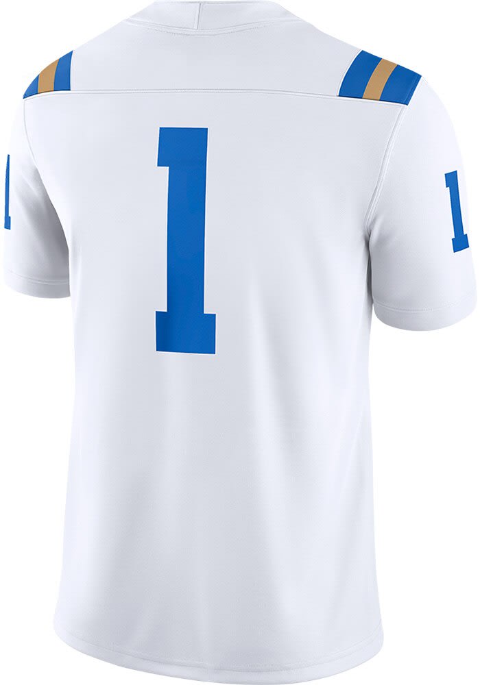 Nike Mens WHITE UCLA Bruins Jordan Road Game Jersey - 173207378