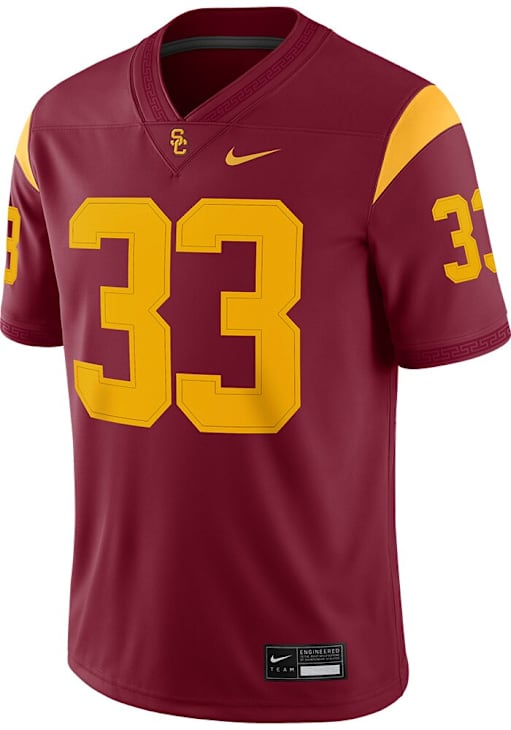 Marcus Allen Mens CRIMSON USC Trojans Home Game Football Jersey