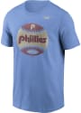 Philadelphia Phillies Nike Coop Baseball T Shirt - Light Blue