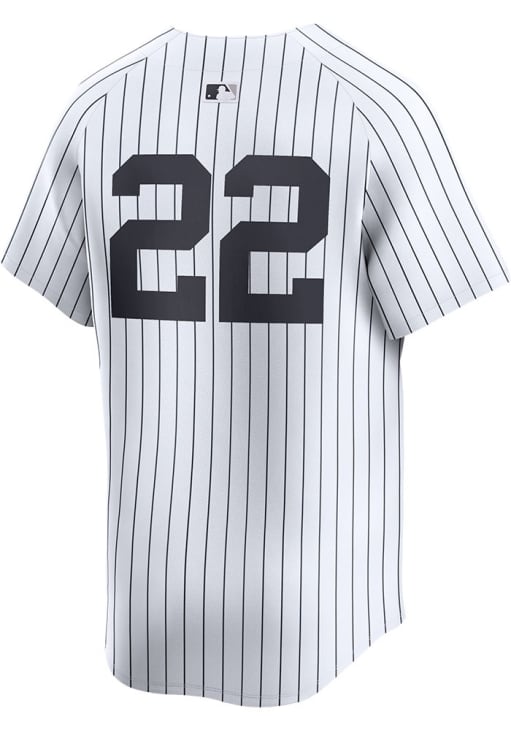 Juan Soto Nike New York Yankees Mens White Home Number Only Limited Baseball Jersey