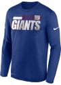 New York Giants Nike Sideline Logo Legend T-Shirt - Blue