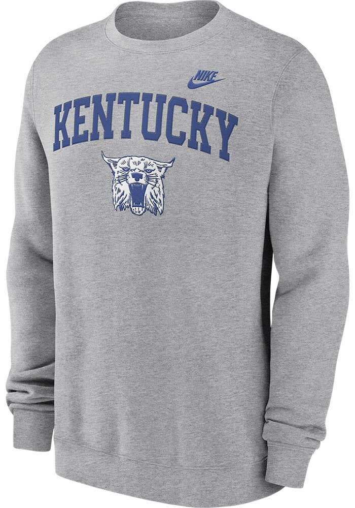 Nike Kentucky Wildcats Mens Grey Legacy Arch Long Sleeve Crew Sweatshirt