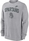 Main image for Mens Michigan State Spartans Grey Nike Legacy Arch Crew Sweatshirt