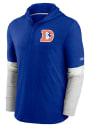 Denver Broncos Nike Mascot Historic Henley Fashion Hood - Navy Blue