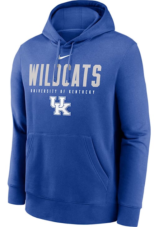 Nike Kentucky Wildcats Mens ROYAL Dynamic Mascot Hoodie 173208086