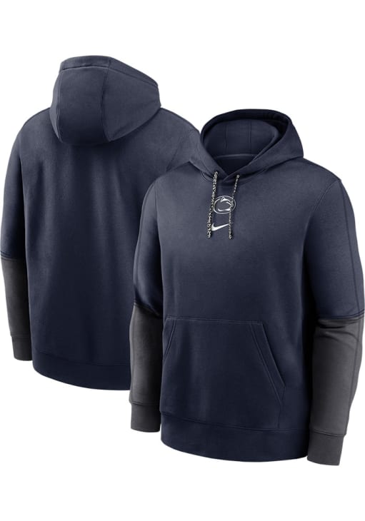 Nike Penn State Nittany Lions Mens Navy Blue Team Issue Club Long Sleeve Hoodie