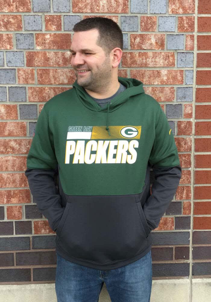 packers team lockup therma po hoodie