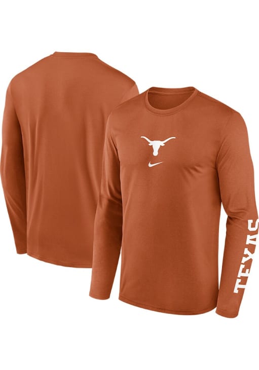 Nike Texas Longhorns Burnt Orange Legend Two Long Sleeve T-Shirt
